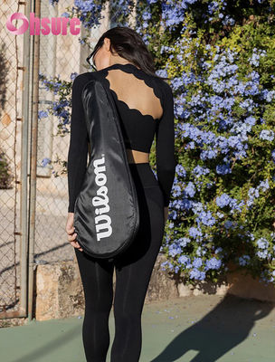 Conjunto de leggings de yoga de cintura alta para mujer, con bolsillos en ambos lados, lisos, personalizables, GSM que absorbe la humedad, sexy, OEM, ropa de yoga