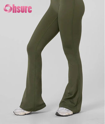 Mallas de yoga de cintura alta con logotipo personalizado Dear-Lover para mujer, banda de cintura negra lisa, bolsillos laterales, absorción de humedad, entrenamiento de yoga