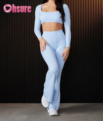 Mallas de yoga de cintura alta con logotipo personalizado Dear-Lover para mujer, banda de cintura negra lisa, bolsillos laterales, absorción de humedad, entrenamiento de yoga