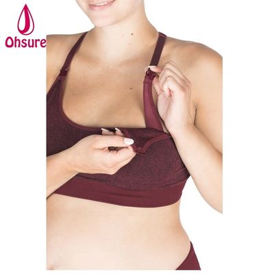 Ropa de maternidad para mujer, ropa de yoga, tops cortos, embarazo, lactancia, sujetador de lactancia con tirantes ajustables