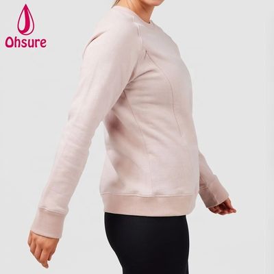 Hoodie de enfermería de alta calidad Blanda de lactancia Jumper casual sudadera de acondicionamiento físico ropa de maternidad Mujeres Tejido 10-12 días