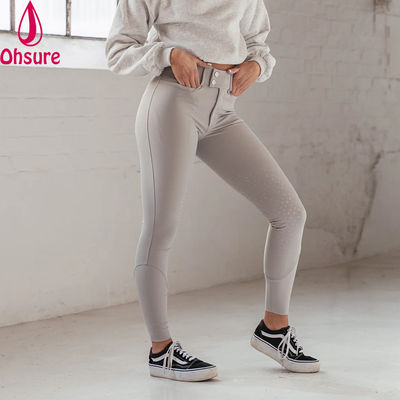 Pantalones de equitación personalizados para mujer, pantalones de montar, mallas de equitación, pantalones con asiento completo de silicona