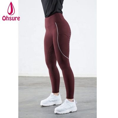 Azul Negro Rojo Calzoncillos de equitación femenino Elegante Toque Full Seat Silicio Mayorista Calzoncillos de equitación personalizados