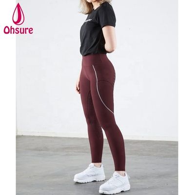 Azul Negro Rojo Calzoncillos de equitación femenino Elegante Toque Full Seat Silicio Mayorista Calzoncillos de equitación personalizados