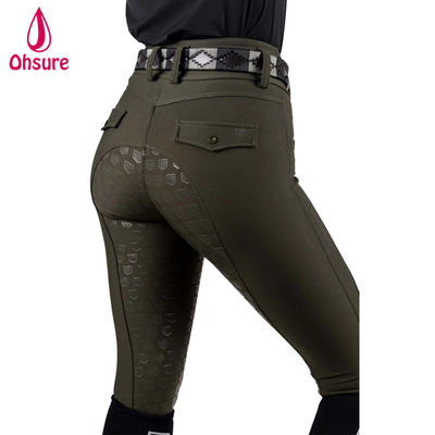 Ropa de equitación a medida Calzoncillos de equitación Jodhpur Cinturón de cintura alto Calzoncillos de silicio Anti deslizante Calzoncillos de equitación Traje de equitación