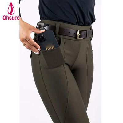Ropa de equitación a medida Calzoncillos de equitación Jodhpur Cinturón de cintura alto Calzoncillos de silicio Anti deslizante Calzoncillos de equitación Traje de equitación