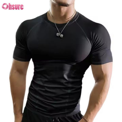 Impresión deportiva Verano Casual camisetas de hombre Manga corta Camisetas de running masculinas hombre camiseta personalizada