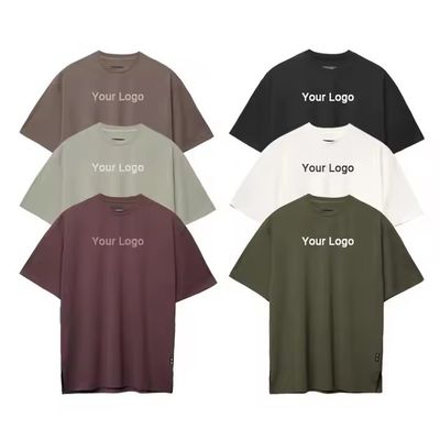 Logotipo personalizado Nuevo Diseño Entrenamiento Deportivo Usar camiseta Hombres 100% de algodón Peso pesado Box Fit Correr Camisa de gimnasio de fitness de gran tamaño