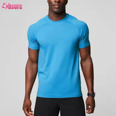 Camiseta de gimnasio para hombres ligera, respirable, muscular y delgada
