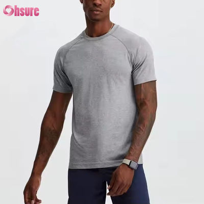 Camiseta de gimnasio para hombres ligera, respirable, muscular y delgada