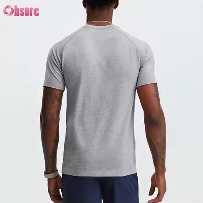 Camiseta de gimnasio para hombres ligera, respirable, muscular y delgada