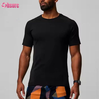 Camiseta de gimnasio para hombres ligera, respirable, muscular y delgada
