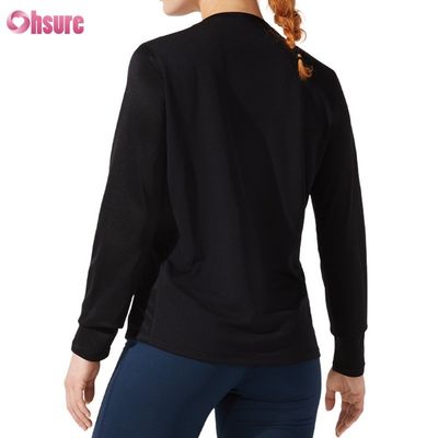 Camiseta de algodón en blanco y sencillo, de baja altura, de talla ajustada, de punta delgada y sólida, de estilo casual, de espandéx, mujer, de manga larga