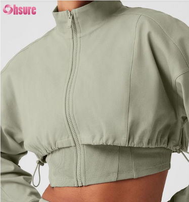 Chaqueta de Motocicleta con Cremallera de Nuevo Diseño para Mujer, Estilo Crop de Motocross al Aire Libre