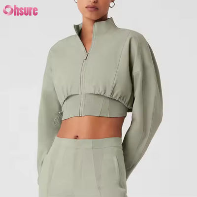 Chaqueta de Motocicleta con Cremallera de Nuevo Diseño para Mujer, Estilo Crop de Motocross al Aire Libre