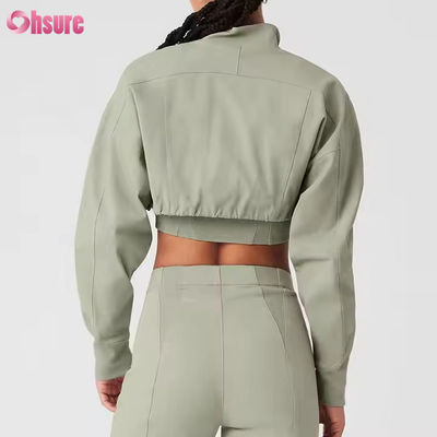 Chaqueta de Motocicleta con Cremallera de Nuevo Diseño para Mujer, Estilo Crop de Motocross al Aire Libre
