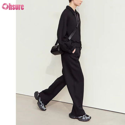 Conjunto de chándal unisex de 2 piezas con capucha y joggers de forro polar holgado de 500 GSM 100% algodón, sobredimensionado, para invierno, de alta calidad