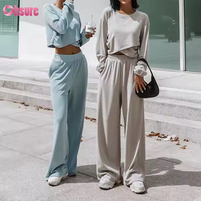Conjunto de sudaderas con capucha para mujer al por mayor, otoño e invierno, nuevo conjunto de sudadera con capucha deportivo y de ocio a la moda, traje casual para mujer