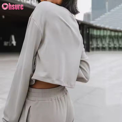 Conjunto de sudaderas con capucha para mujer al por mayor, otoño e invierno, nuevo conjunto de sudadera con capucha deportivo y de ocio a la moda, traje casual para mujer