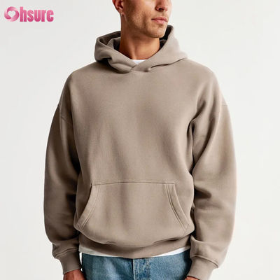 Camiseta de algodón francés de alta calidad de 400 GSM unisex suave, espesa con logotipo personalizado 100% algodón para el invierno