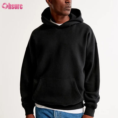 Camiseta de algodón francés de alta calidad de 400 GSM unisex suave, espesa con logotipo personalizado 100% algodón para el invierno