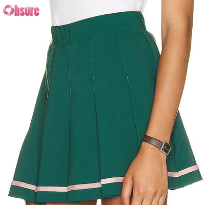 Conjunto de falda y camiseta sin mangas de pickleball y tenis para mujer al por mayor, transpirable, con logotipo personalizado, diseño de pantalones cortos plisados y calientes