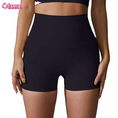 Nuevos pantalones cortos de fitness de alta calidad y estilo 2025, transpirables, multicolores, de spandex/nailon, en oferta para mujer, para gimnasio y ejercicio