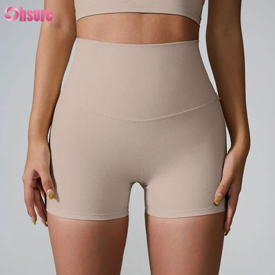 Nuevos pantalones cortos de fitness de alta calidad y estilo 2025, transpirables, multicolores, de spandex/nailon, en oferta para mujer, para gimnasio y ejercicio
