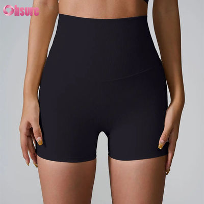 Nuevos pantalones cortos de fitness de alta calidad y estilo 2025, transpirables, multicolores, de spandex/nailon, en oferta para mujer, para gimnasio y ejercicio