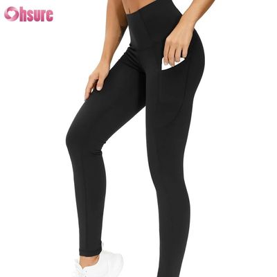 Mallas deportivas del fabricante con entrenamiento de secado rápido, cintura alta, ropa de yoga para mujeres