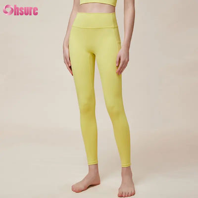 Calzoncillos de yoga secos rápidos de alta calidad para mujeres Nueva moda calzoncillos de gimnasio de patrón sólido para entrenamiento físico