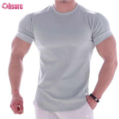 Camiseta deportiva de secado rápido para hombre, con estampado de baloncesto, ropa de entrenamiento con mangas cortas elásticas para correr, fitness, gimnasio y ejercicios.