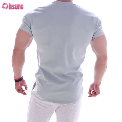 Camiseta deportiva de secado rápido para hombre, con estampado de baloncesto, ropa de entrenamiento con mangas cortas elásticas para correr, fitness, gimnasio y ejercicios.