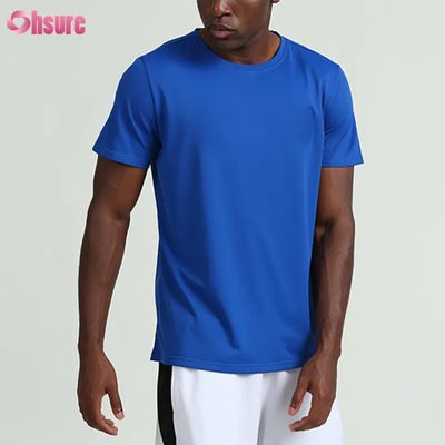 Ropa de entrenamiento personalizada de verano, color sólido, camisetas de manga corta para hombre, para correr, fitness, baloncesto al aire libre, ropa deportiva para hombre