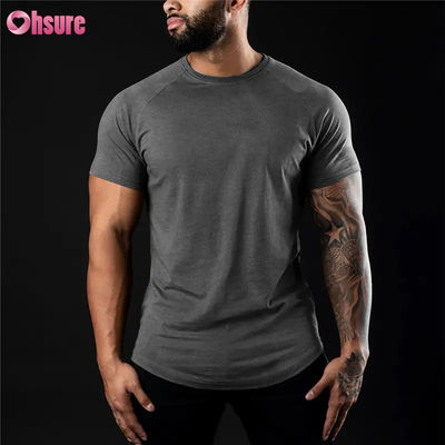 Mayorista Nuevo estilo de hombres de acondicionamiento físico rápido seco de deportes camisetas de culturismo casual logotipo personalizado ropa de tejido de punto Impresión