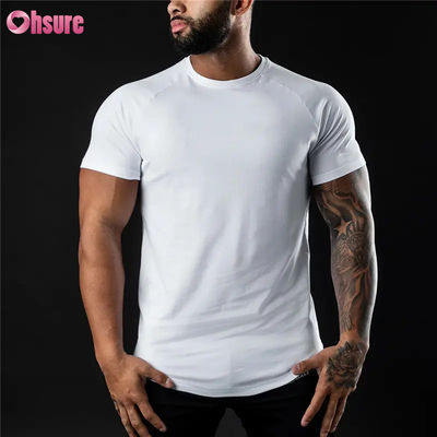 Mayorista Nuevo estilo de hombres de acondicionamiento físico rápido seco de deportes camisetas de culturismo casual logotipo personalizado ropa de tejido de punto Impresión