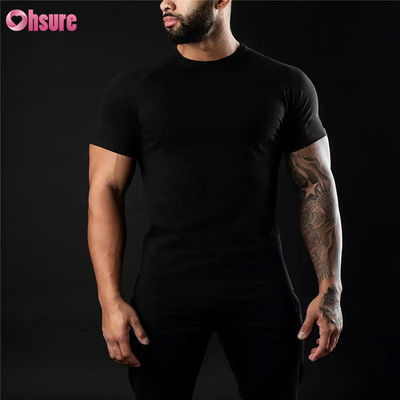 Mayorista Nuevo estilo de hombres de acondicionamiento físico rápido seco de deportes camisetas de culturismo casual logotipo personalizado ropa de tejido de punto Impresión