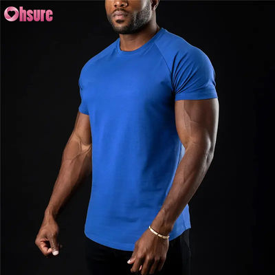 Mayorista Nuevo estilo de hombres de acondicionamiento físico rápido seco de deportes camisetas de culturismo casual logotipo personalizado ropa de tejido de punto Impresión