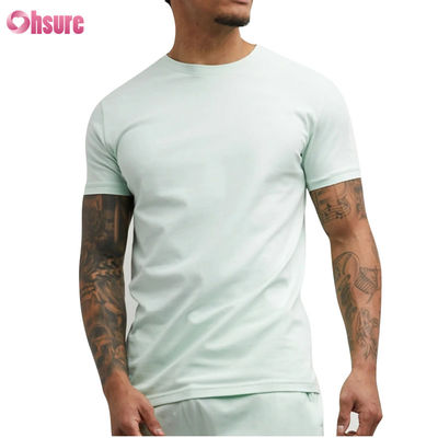 Mayorista  Camiseta de Gimnasio  Camiseta Deportiva Personalizada para Hombre - 100% Algodón, Mezcla de Spandex, Ropa Casual para Correr y Gimnasio, Manga Corta