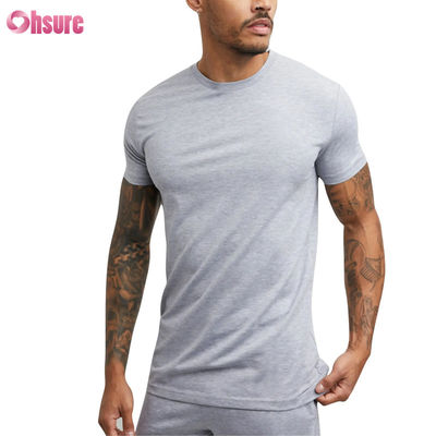 Mayorista  Camiseta de Gimnasio  Camiseta Deportiva Personalizada para Hombre - 100% Algodón, Mezcla de Spandex, Ropa Casual para Correr y Gimnasio, Manga Corta
