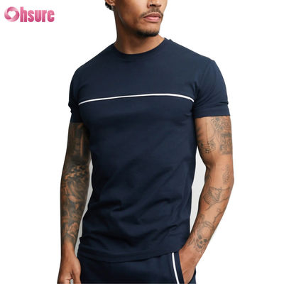 Mayorista  Camiseta de Gimnasio  Camiseta Deportiva Personalizada para Hombre - 100% Algodón, Mezcla de Spandex, Ropa Casual para Correr y Gimnasio, Manga Corta