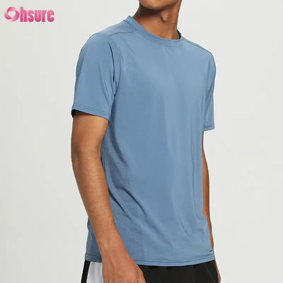 Vestidos de gimnasio con manga corta, ligero, respirable, slimfit, hombres, camisetas, entrenamiento, ejercicio, carreras, deporte, camisetas.
