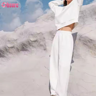 Nuevo Conjunto de Dos Piezas de Pantalones y Sudadera Deportiva Casual para Mujer, Color Sólido, Otoño Invierno, Jogger, Jogging, Chándales para Mujer