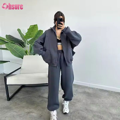 Invierno Mujeres Cardigan Seti de suéter Cuello de tortuga Yoga Deportes Cómodo Calzoncillos cálidos De Ocio al aire libre Fitness Set