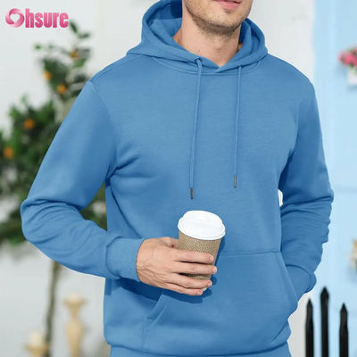 Hombres activistas con capucha sudaderas con forro con forro de ropa deportiva casual con bolsillo en blanco con capucha de alta calidad tejida 1 P