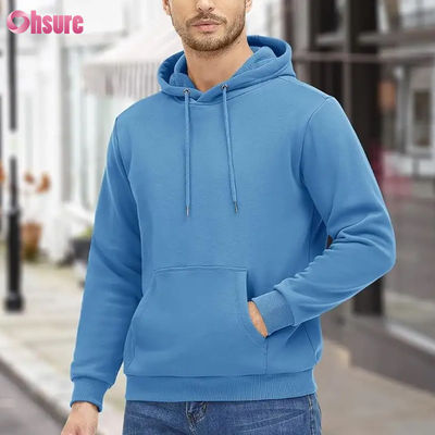 Hombres activistas con capucha sudaderas con forro con forro de ropa deportiva casual con bolsillo en blanco con capucha de alta calidad tejida 1 P