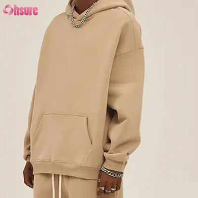 Sudaderas con capucha de forro polar de gran tamaño, jerséis informales, chándales, sudaderas con capucha para hombre, manga larga, cuello redondo, tejido de punto de algodón, chaqueta de invierno para hombre