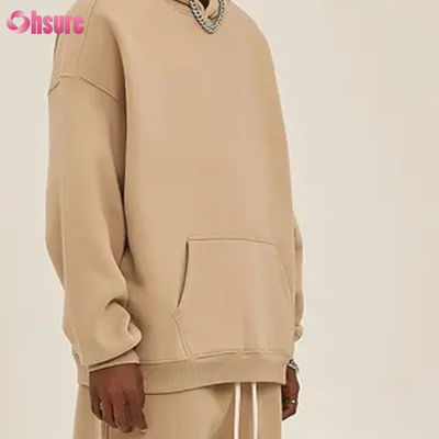 Sudaderas con capucha de forro polar de gran tamaño, jerséis informales, chándales, sudaderas con capucha para hombre, manga larga, cuello redondo, tejido de punto de algodón, chaqueta de invierno para hombre