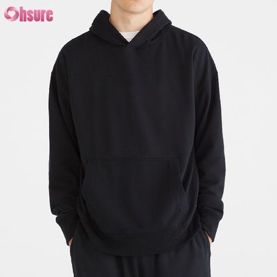 Al por mayor de primavera y otoño de algodón francés Terry de bolsillo con capucha casual para hombres