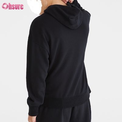 Al por mayor de primavera y otoño de algodón francés Terry de bolsillo con capucha casual para hombres